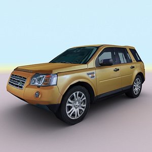 3d 2010 land rover freelander model