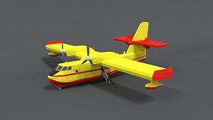 Low Poly Canadair CL 215