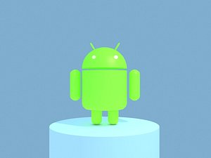 3d model android mascot logo