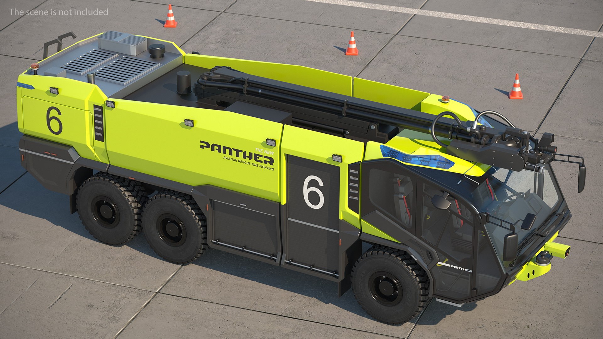 3D Rosenbauer Panther 6x6 Arff Model - TurboSquid 1546407