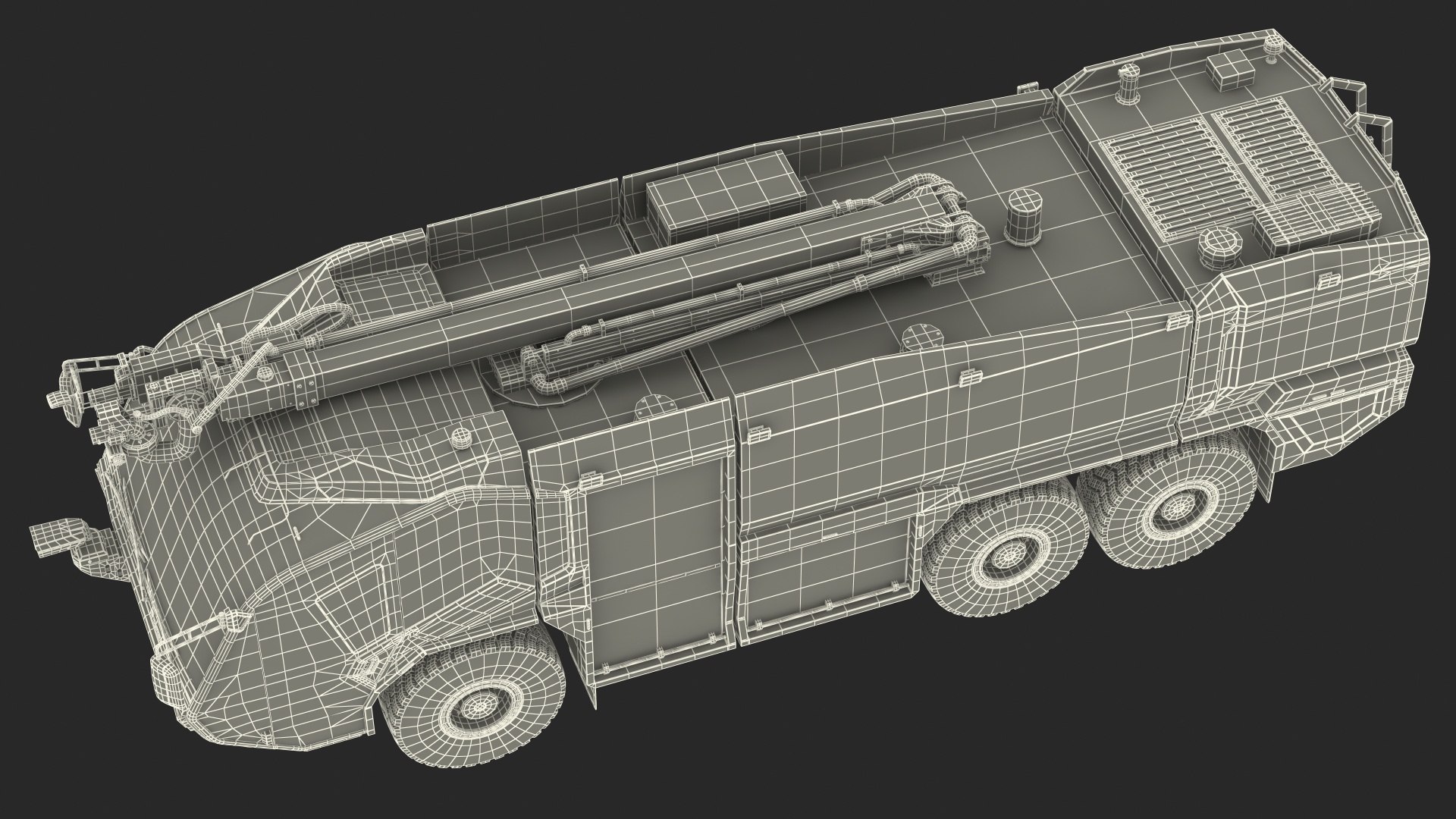 3D Rosenbauer Panther 6x6 Arff Model - TurboSquid 1546407