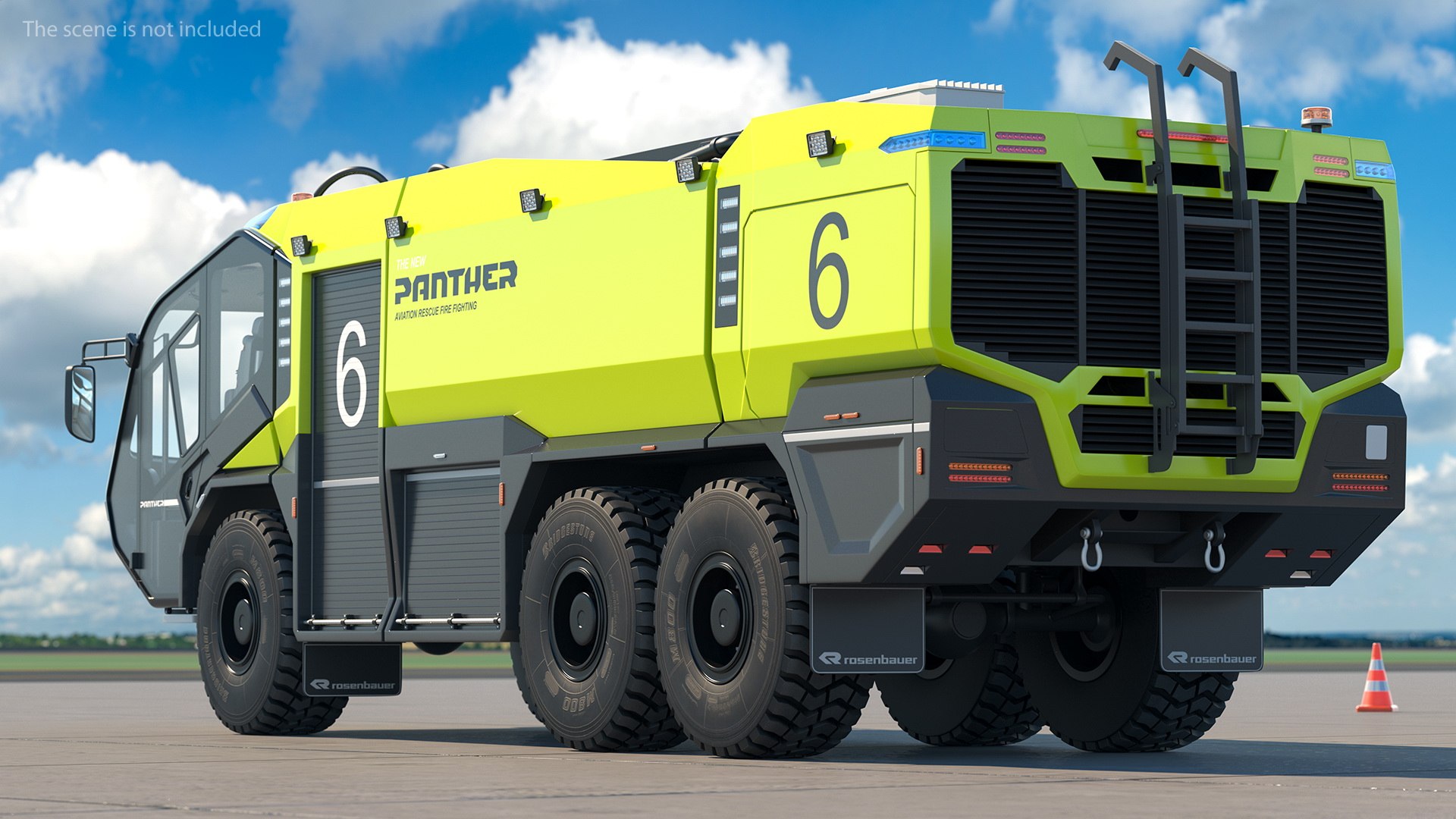 3D Rosenbauer Panther 6x6 Arff Model - TurboSquid 1546407