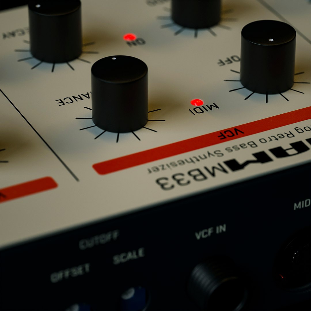 3d Model Closeup Mam Mb33 Synthesizer