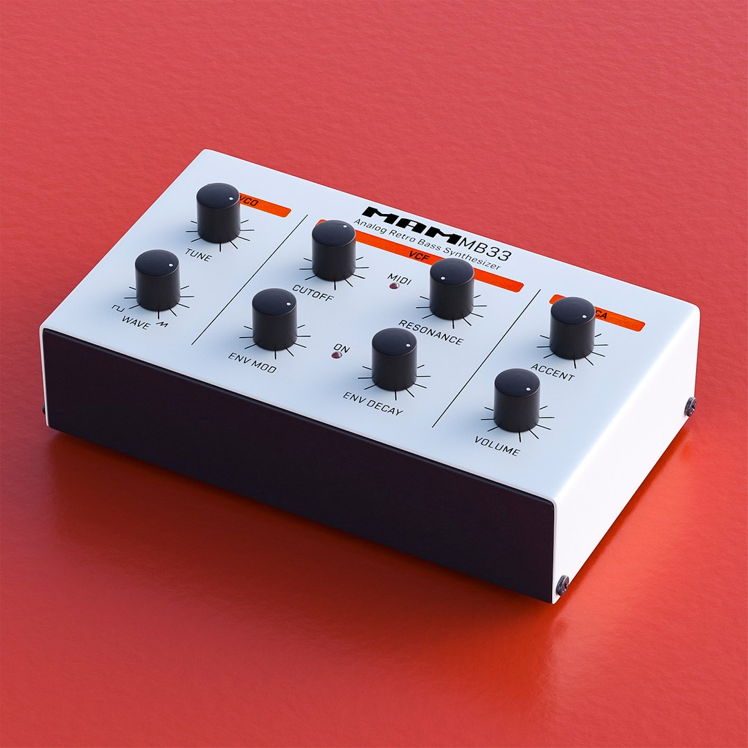 人気安いMAM MB33 analog bass-synthesizer TB-303 アナログシンセサイザー 音源モジュール