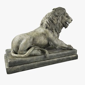 Stone Lion Sculpture