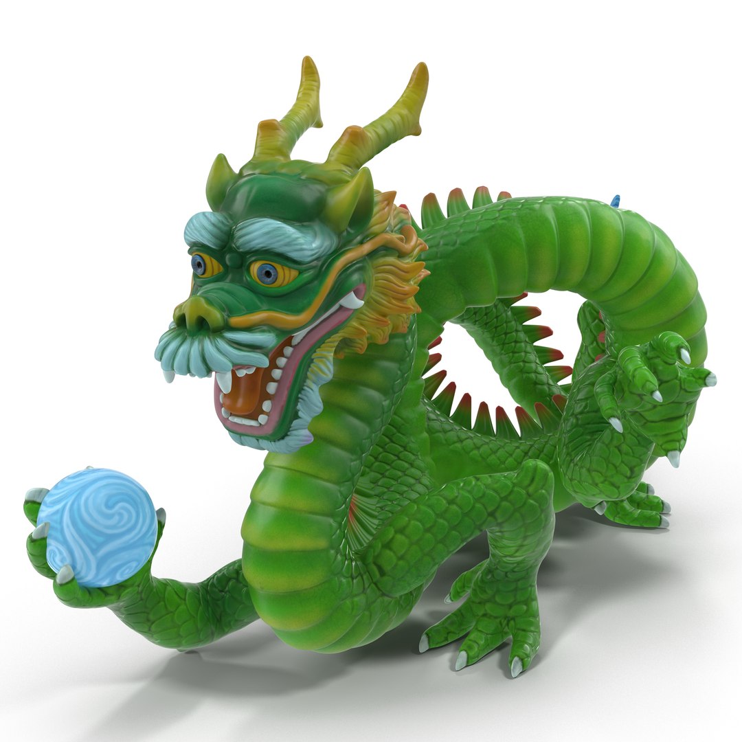 Chinese Dragon 3D model preview
