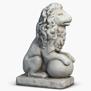 Stone Lion Sculpture 3 Small