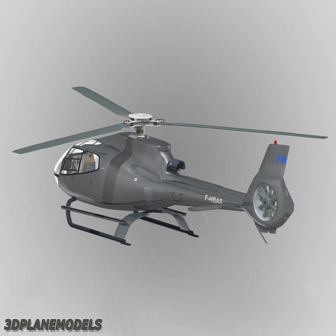 eurocopter ec-130 private livery 3d model