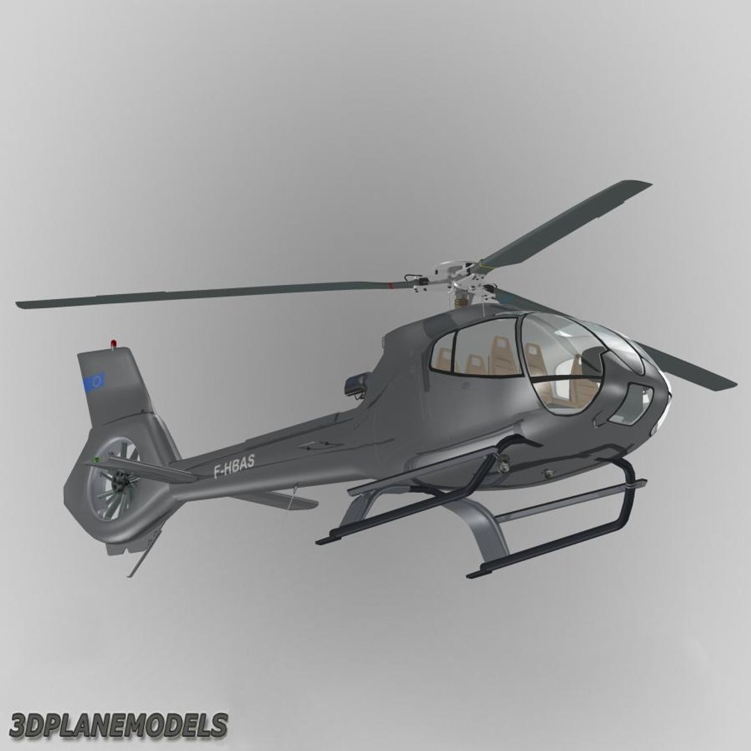 eurocopter ec-130 private livery 3d model