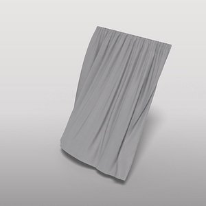 3D Contemporary Curtain Wind Effect