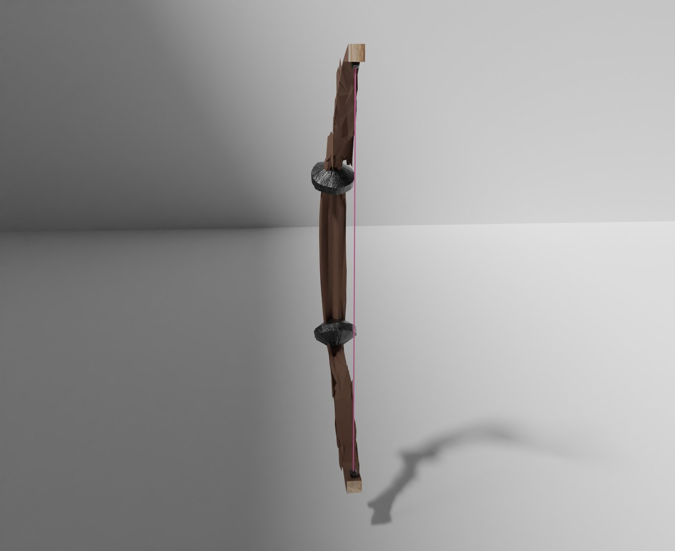 Wooden Rough Bow Without Arrows Model - TurboSquid 2024545
