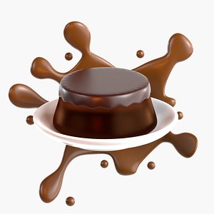 3D 3D Chocolate Pudding