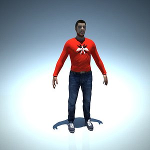 Man character lowpoly