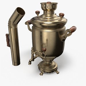 Samovar Brass GameReady PBR model