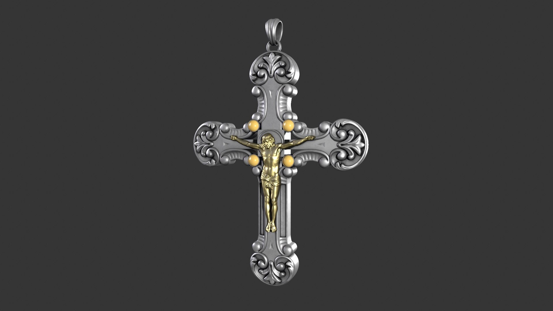 Jesus Christ Pendant Necklace 3D - TurboSquid 2223775