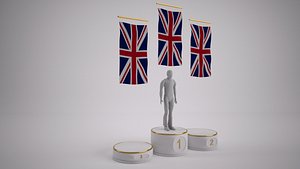 sporting podium 3d model