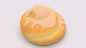 3D Cream Bun