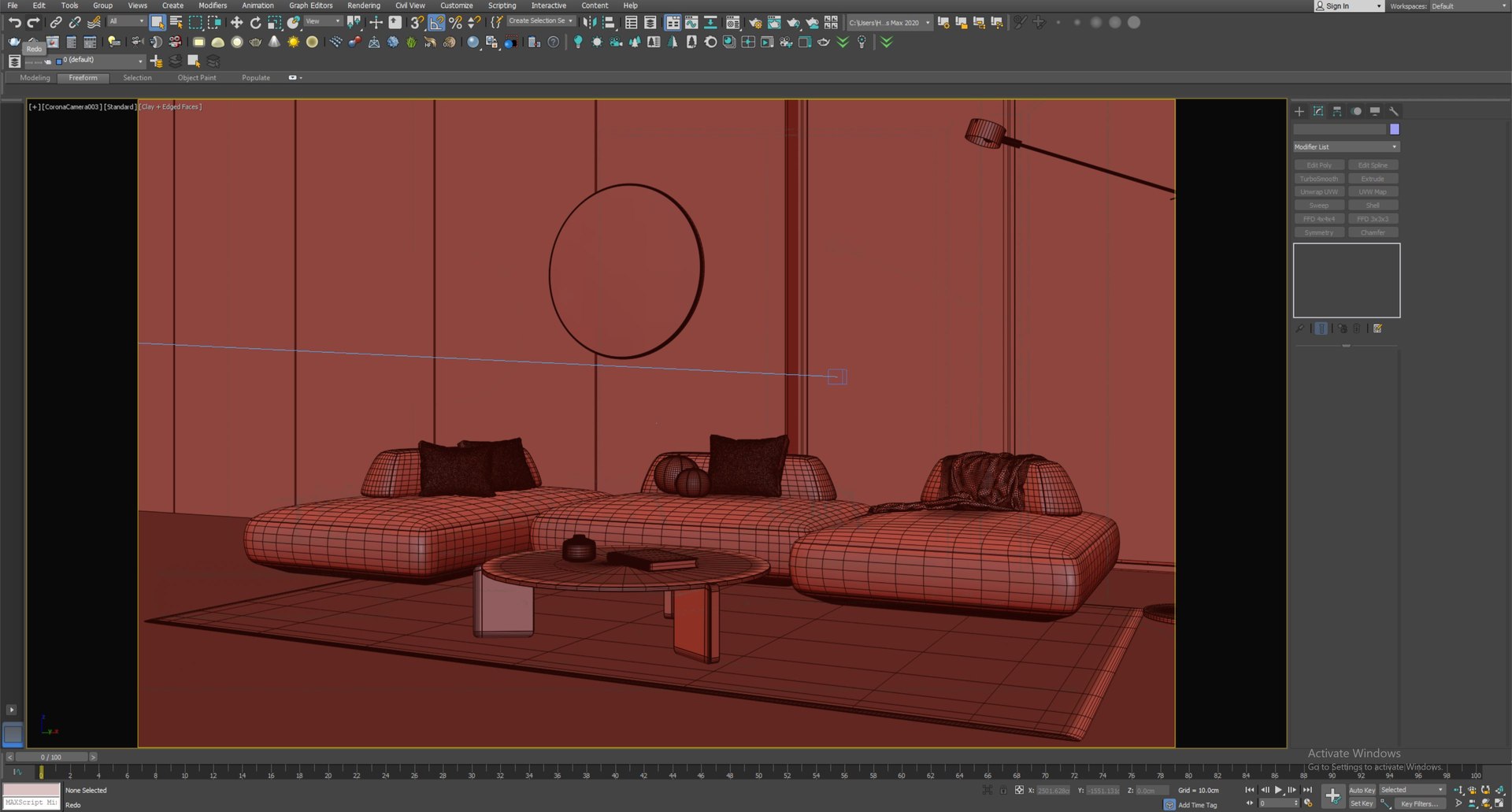 Interior Living Room Simple Scene 40 Model - TurboSquid 2261354