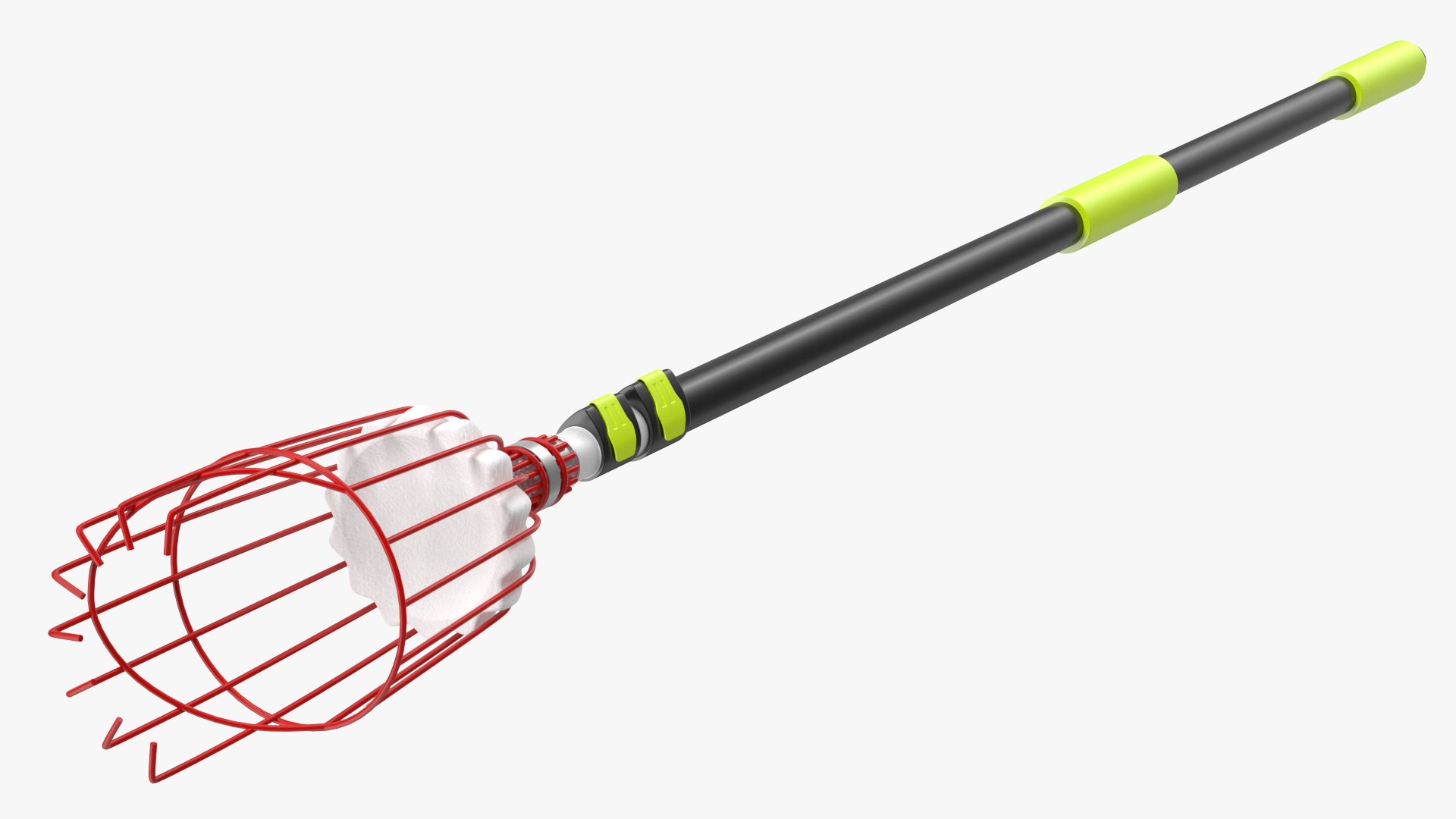 Fruit Picker Tool with Aluminum Telescoping Pole 3D model preview