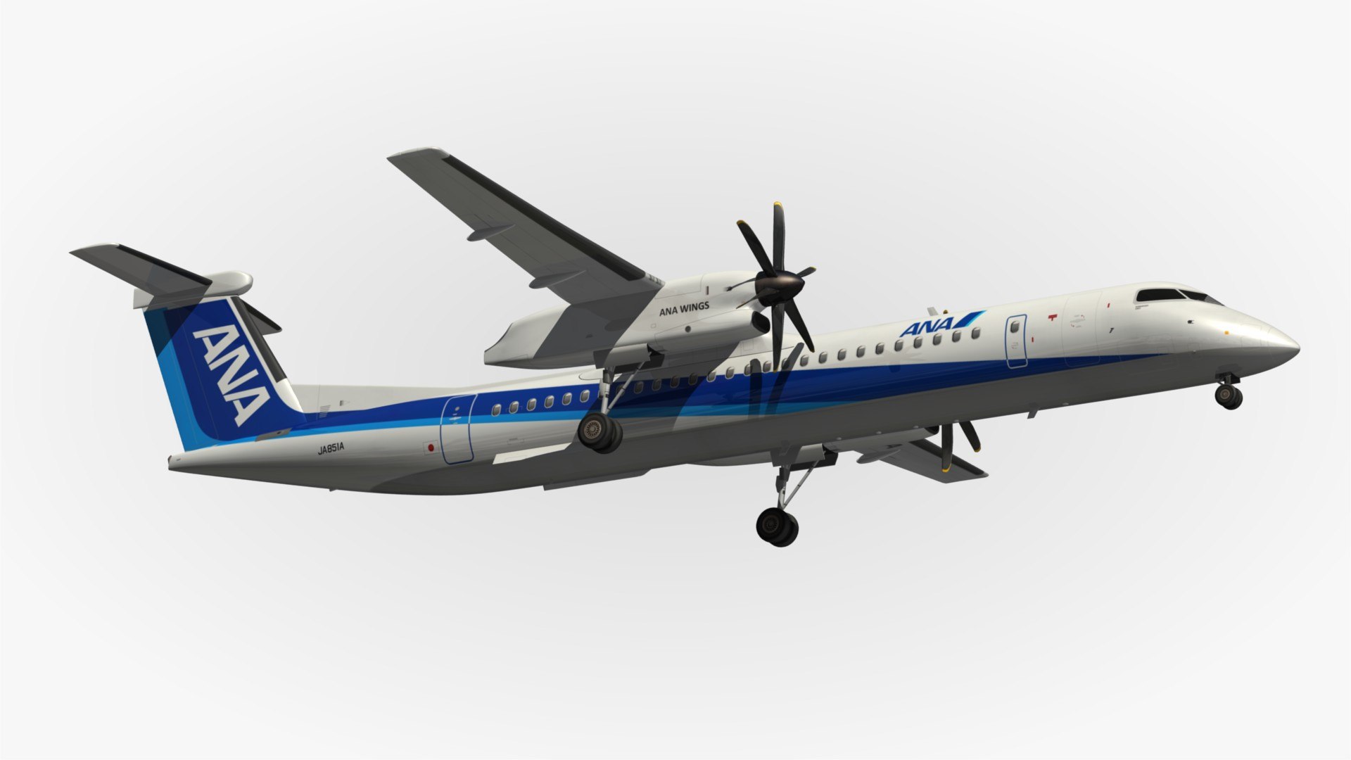 3d Model Bombardier Dash 8 Q400