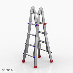 aluminum ladder obj