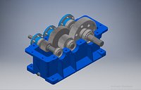 Two stage reduction gear box