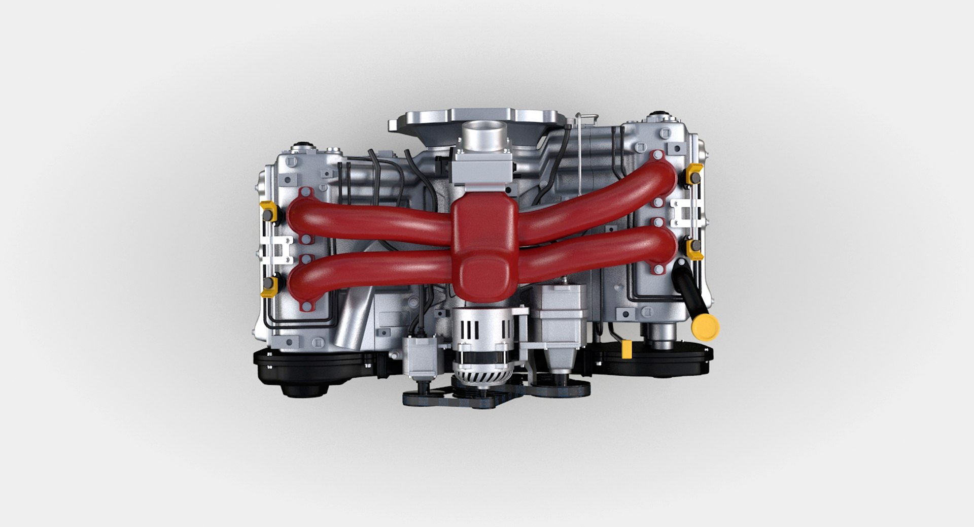 Boxer Engine Model - TurboSquid 1252632