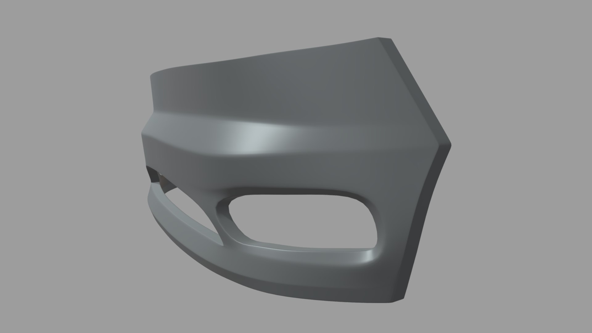 3D Front Bumper Custom 02 Model - TurboSquid 2026982