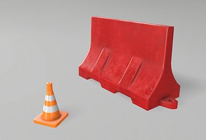 3D road props model