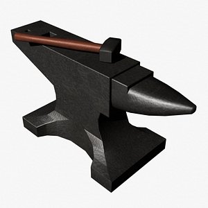 anvil hammer blacksmith 3d model