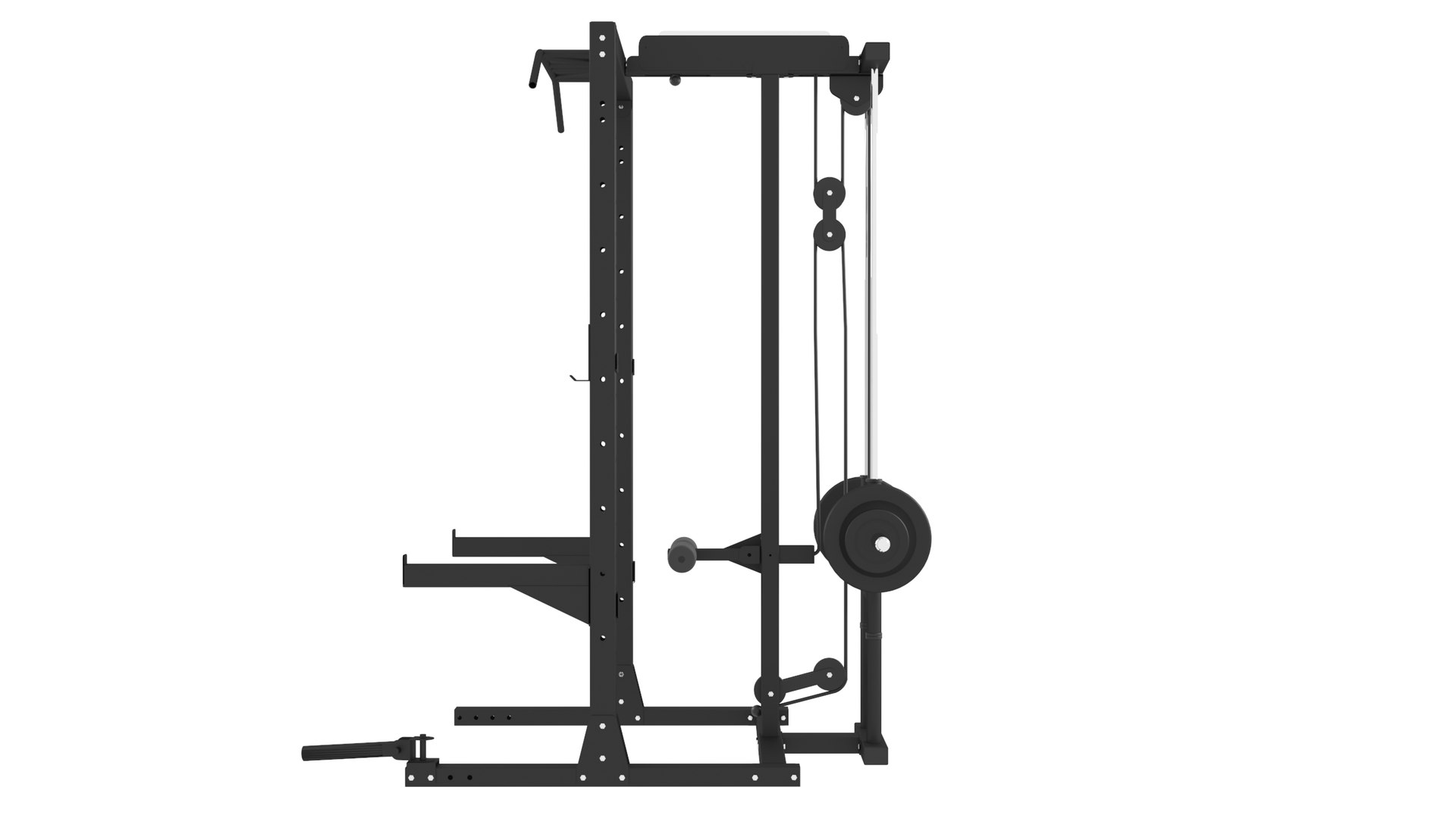 3D Smith Machine Power Rack Cable Crossover Multi Function Gym Machine ...