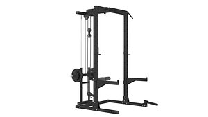 3D Smith machine Power rack  Cable crossover Multi Function Gym Machine