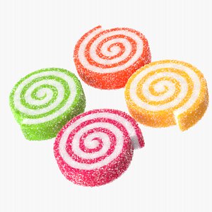 realistic sugar paste rolls 3d max