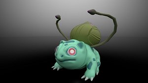 3D model Bulbasaur Pokemon Game character