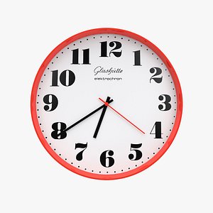 3D model Wall Clock Glashutte Elektrochron