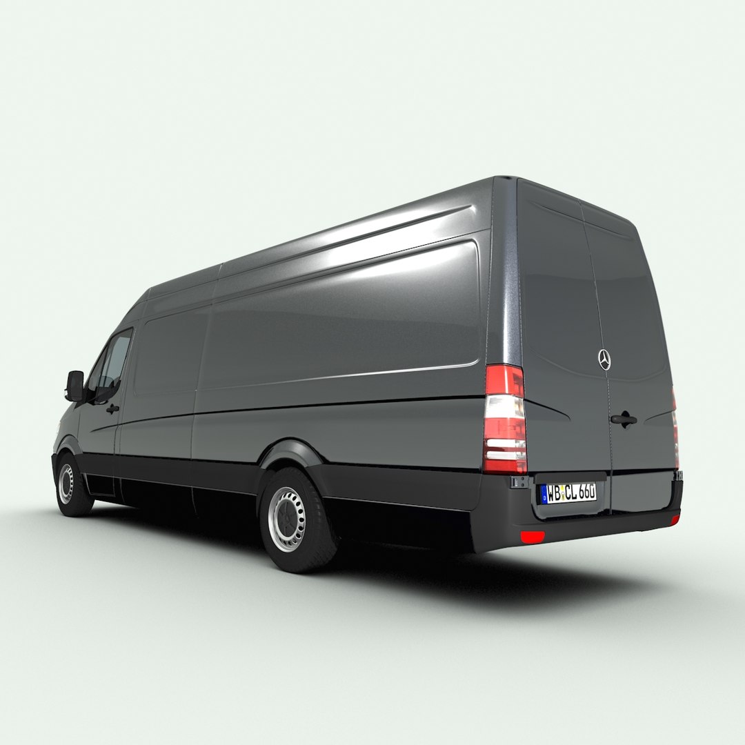 mercedes-benz sprinter long 3d model