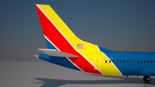 Southwest Airlines 737 max 8 model - TurboSquid 1725181