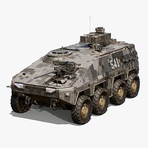 Sci Fi APC Low Poly SPP STL 3D