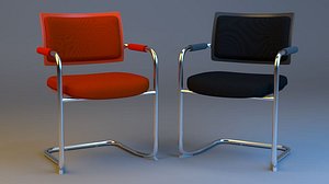 3D office chair classrooms model