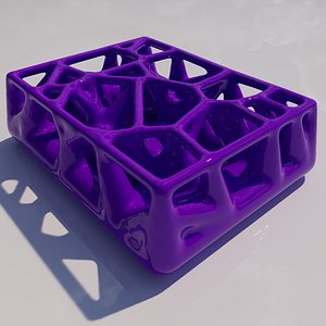 3D model Gradient lattice Organic Sculpture 03