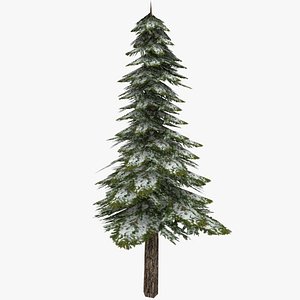 3ds pine tree snowed -