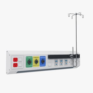 3D Medical Bed Head Unit