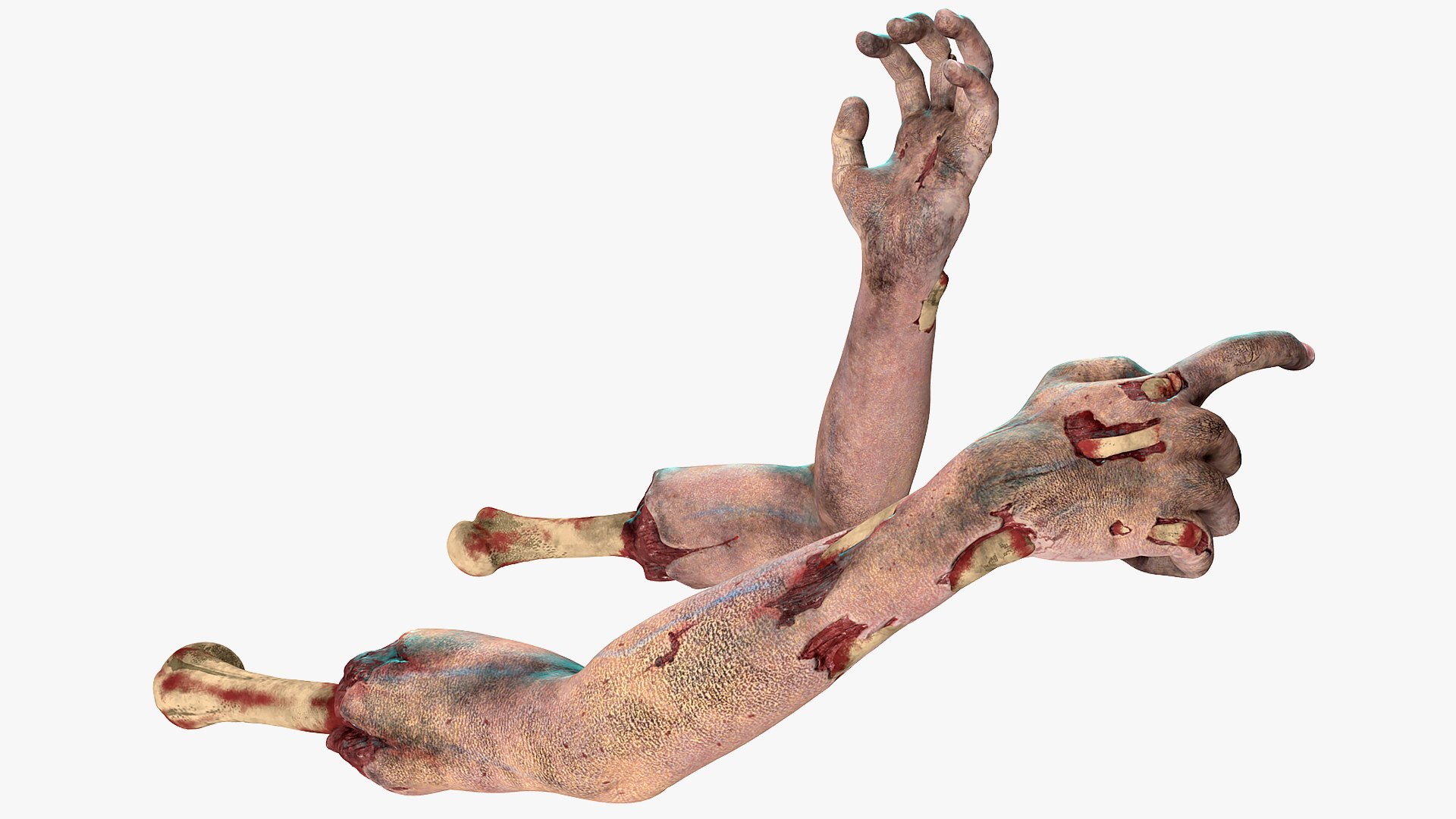 3D Zombie Hands Rigged - TurboSquid 1515801