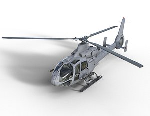 Military Helicopter Fully Rigged AAA Asset