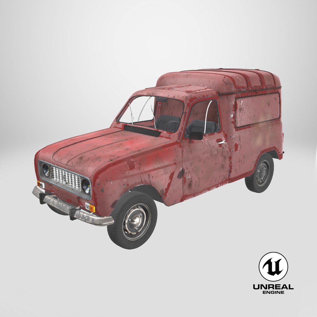 3D Renault 4 Van Rusted model https://p.turbosquid.com/ts-thumb/GI/Lda4yt/tO/stemcell_unreal_render/png/1712064601/1920x1080/fit_q87/a81b74ed48924928289f8dcefab5a5c95736c53f/stemcell_unreal_render.jpg