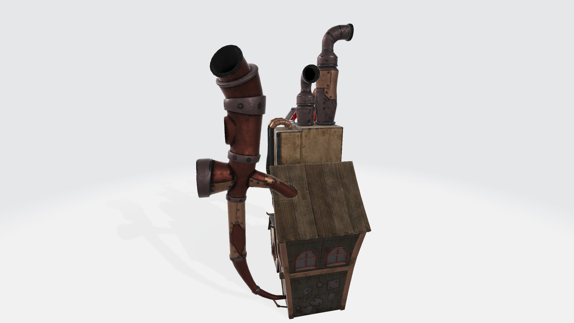 3D Steampunk House Model - TurboSquid 2321700