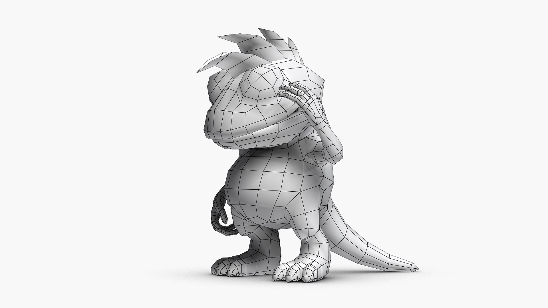 3d model dragon character rigged