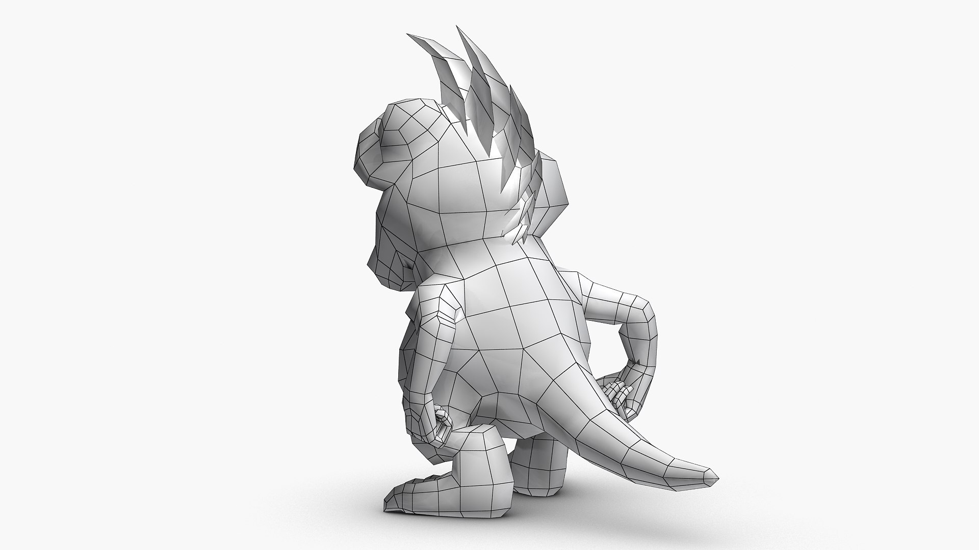 3d model dragon character rigged