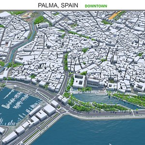 3D model Palma Downtown Spain