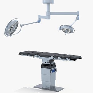 Operating Table and Lamp